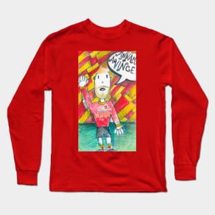 yellow and red footballer Long Sleeve T-Shirt